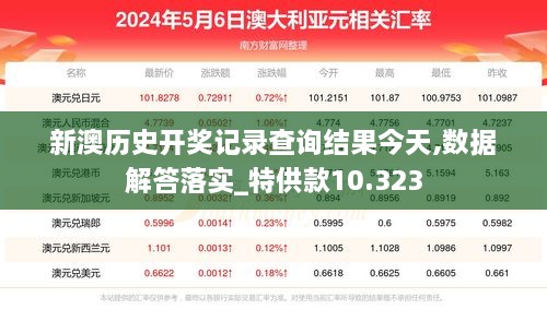 新澳历史开奖记录查询结果今天,数据解答落实_特供款10.323