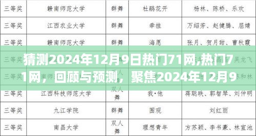 热门71网聚焦，回顾与预测，展望2024年12月9日的未来影响揭秘