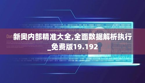 新奥内部精准大全,全面数据解析执行_免费版19.192