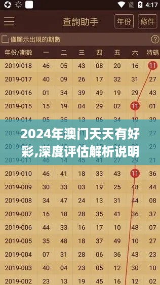 2024年澳门天天有好彩,深度评估解析说明_战斗版5.119