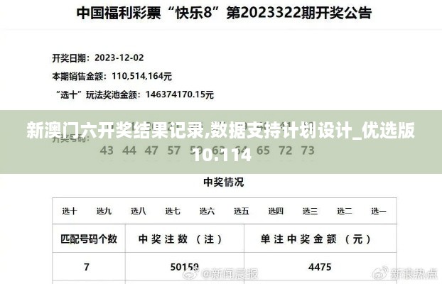 新澳门六开奖结果记录,数据支持计划设计_优选版10.114