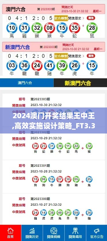 2024澳门开奖结果王中王,高效实施设计策略_FT3.312