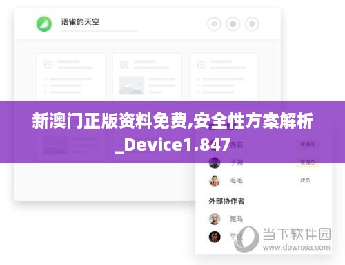 新澳门正版资料免费,安全性方案解析_Device1.847