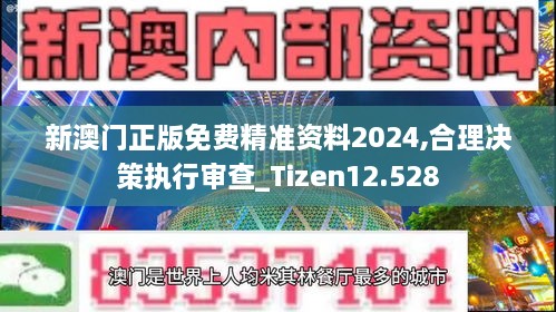 新澳门正版免费精准资料2024,合理决策执行审查_Tizen12.528