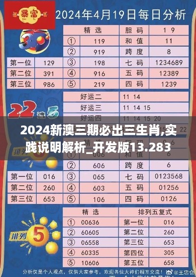 2024新澳三期必出三生肖,实践说明解析_开发版13.283