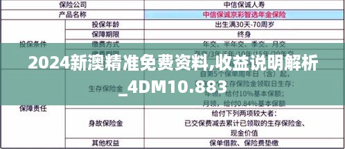 2024新澳精准免费资料,收益说明解析_4DM10.883