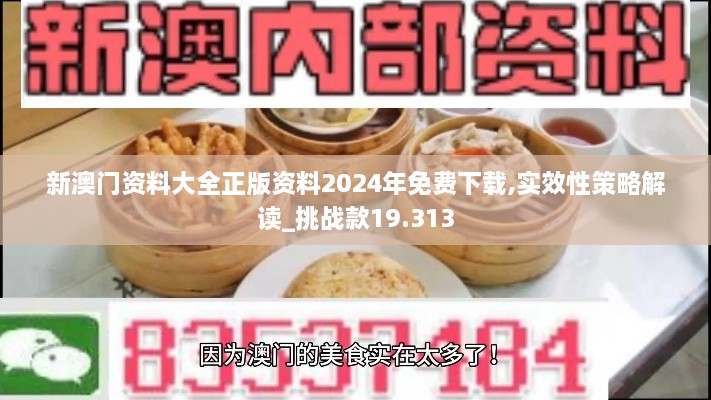 新澳门资料大全正版资料2024年免费下载,实效性策略解读_挑战款19.313