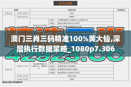 澳门三肖三码精准100%黄大仙,深层执行数据策略_1080p7.306