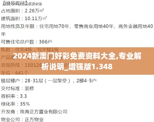 2024新澳门好彩免费资料大全,专业解析说明_增强版1.348