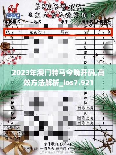 2023年澳门特马今晚开码,高效方法解析_ios7.921