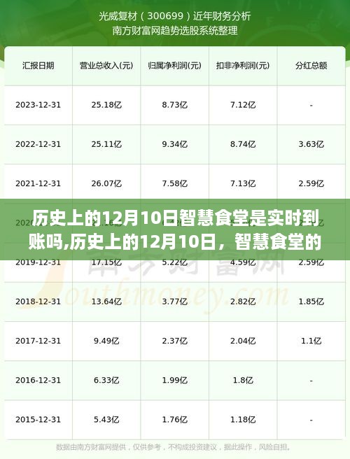 历史上的12月10日智慧食堂实时到账之谜，神秘时光与心灵宁静的探索之旅