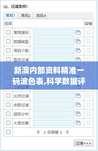 新澳内部资料精准一码波色表,科学数据评估_高级版9.797