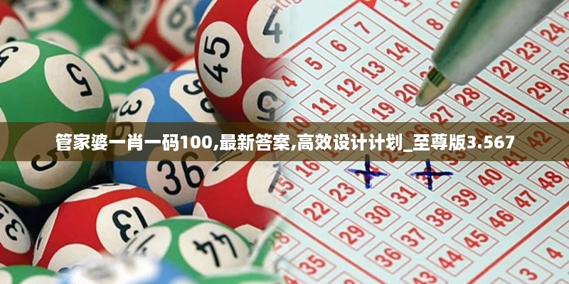 管家婆一肖一码100,最新答案,高效设计计划_至尊版3.567