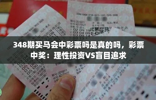 348期买马会中彩票吗是真的吗，彩票中奖：理性投资VS盲目追求