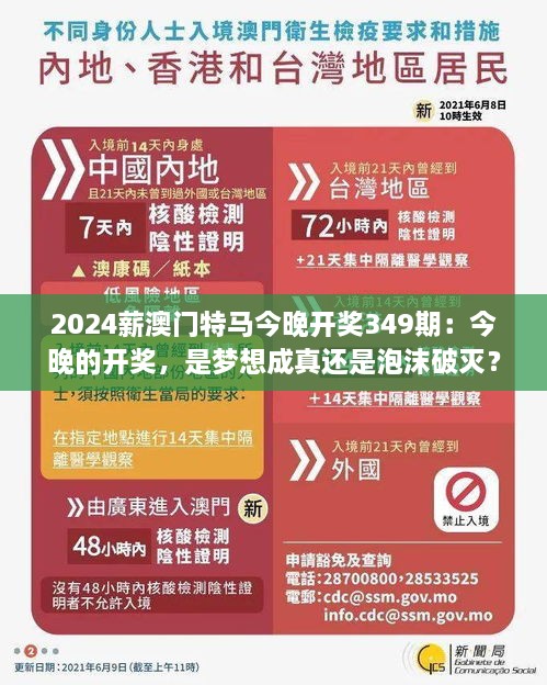 2024薪澳门特马今晚开奖349期：今晚的开奖，是梦想成真还是泡沫破灭？