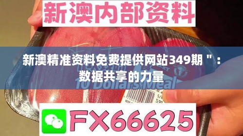 新澳精准资料免费提供网站349期＂：数据共享的力量