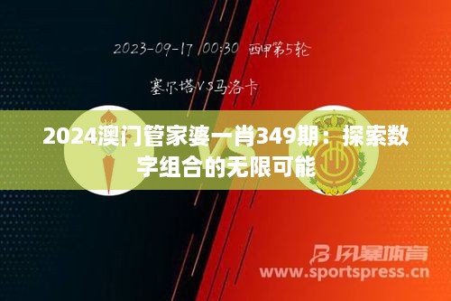 2024澳门管家婆一肖349期：探索数字组合的无限可能