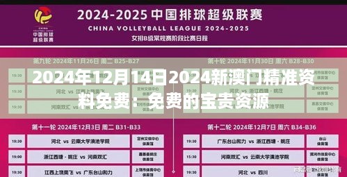 2024年12月14日2024新澳门精准资料免费：免费的宝贵资源