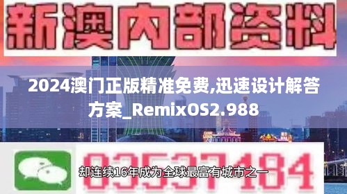 2024澳门正版精准免费,迅速设计解答方案_RemixOS2.988