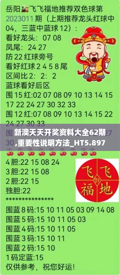 新澳天天开奖资料大全62期,重要性说明方法_HT5.897