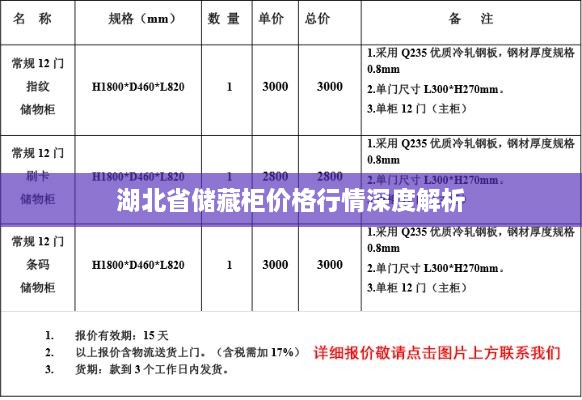 湖北省储藏柜价格行情深度解析