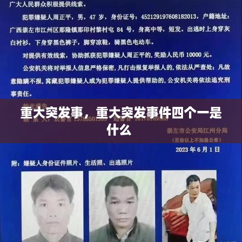 重大突发事，重大突发事件四个一是什么 