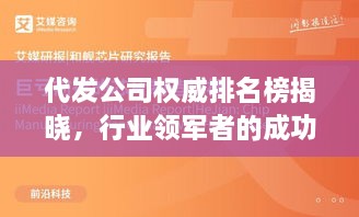 代发公司权威排名榜揭晓，行业领军者的成功秘诀！