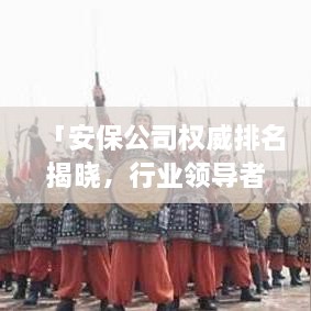 「安保公司权威排名揭晓，行业领导者与未来趋势展望」