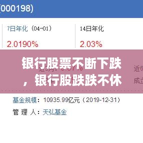 银行股票不断下跌，银行股跌跌不休 