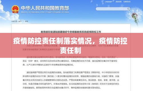 疫情防控责任制落实情况，疫情防控 责任制 