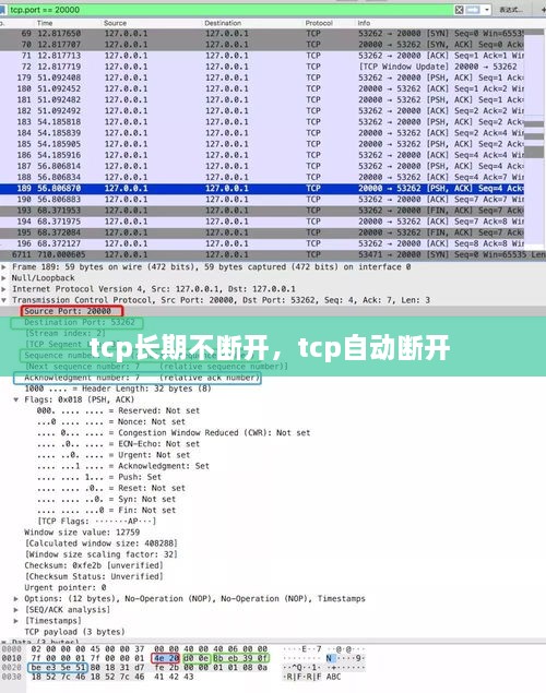 tcp长期不断开，tcp自动断开 